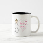 Brunette Future Bride Tshirts and Gifts Two-Tone Coffee Mug