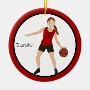 girls basketball ornament