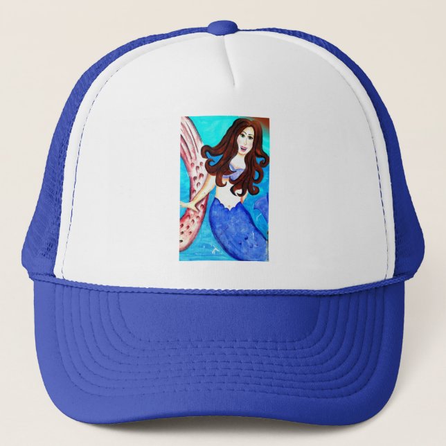 brunette mermaid hat (Front)