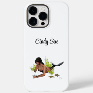 Brunette Mermaid With Starfish iPhone / iPad case