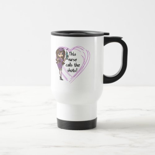 Brunette Nurse T_shirts and Gifts Travel Mug