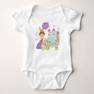 Brunette Princess Baby Bodysuit