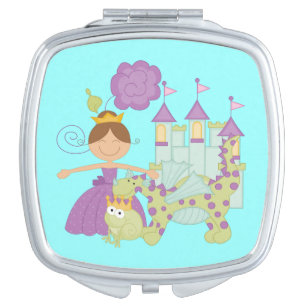 Brunette Princess Makeup Mirror