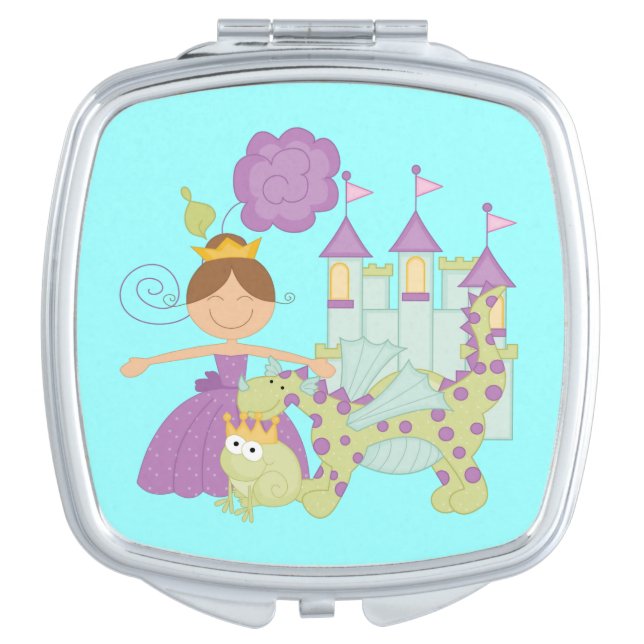 Brunette Princess Makeup Mirror (Front)