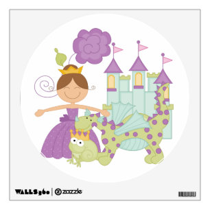 Brunette Princess Wall Sticker
