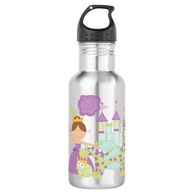 Brunette Princess Water Bottle (Front)