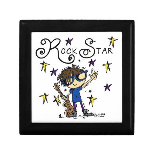 Brunette Rock Star Keepsake Box