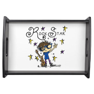 Brunette Rock Star Serving Tray