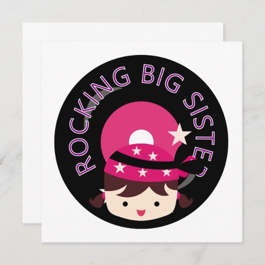 Brunette Rocking Big Sister (Front/Back)