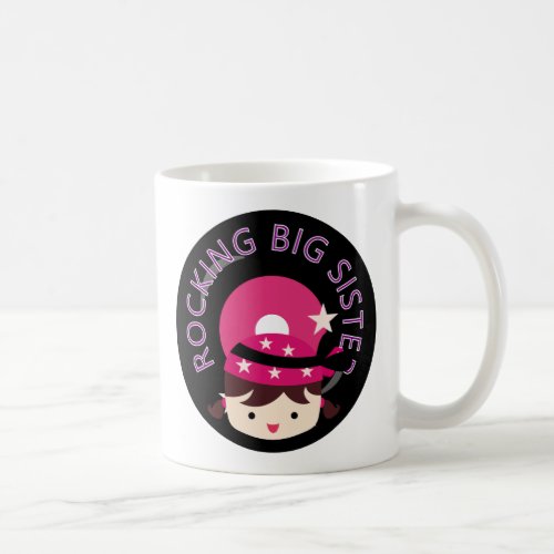 Brunette Rocking Big Sister Coffee Mug