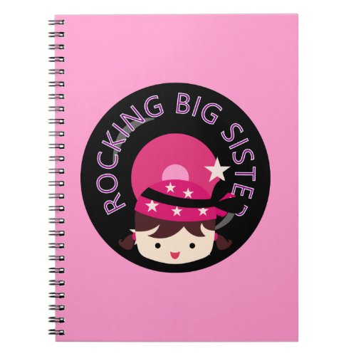 Brunette Rocking Big Sister Notebook