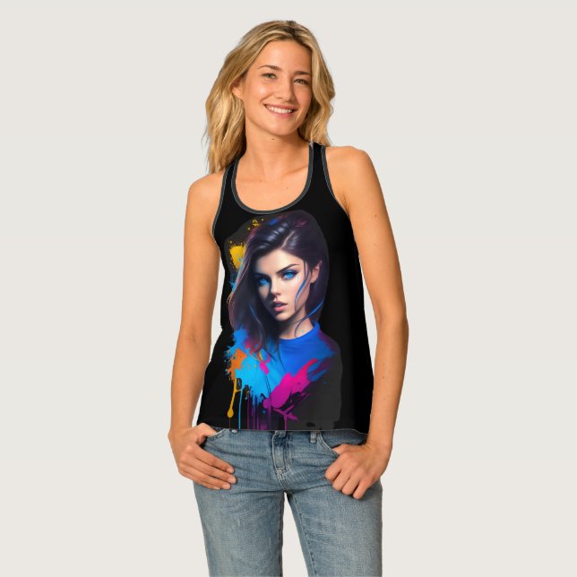 Brunette Tank Top (Front Full)