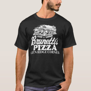 Brunetti's Pizza Vintage ORIGINAL Logo Nerd Geek H T-Shirt