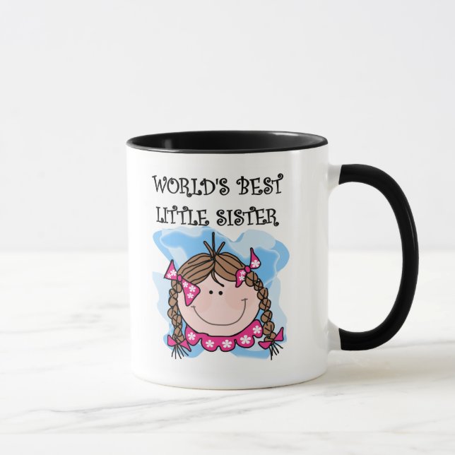 Brunettte Best Little Sister Mug (Right)