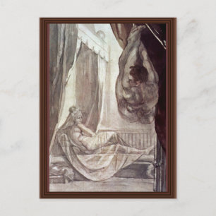 Brunhilde Observed Gunther,  By Füssli Johann Hein Postcard