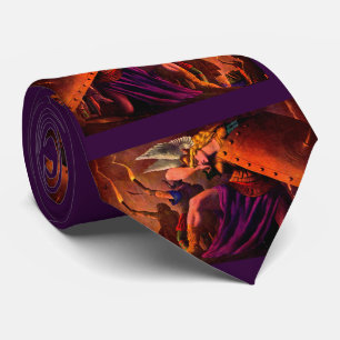 Brunhilde Weeps at Siegfried’s Funeral Pyre Neck Tie