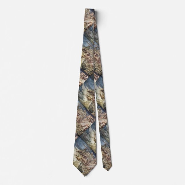 Brünnhilde and the funeral pyre of Siegfried Neck Tie (Front)