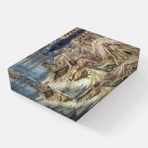 Brünnhilde and the funeral pyre of Siegfried Paperweight