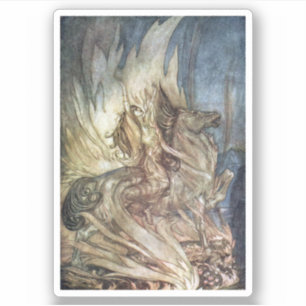Brünnhilde and the funeral pyre of Siegfried Sticker