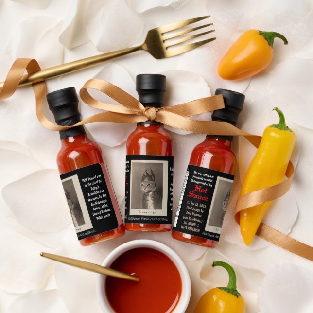 Brünnhilde by RoseWrites Hot Sauce Bottle Favours (Wedding)