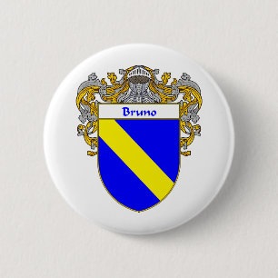 Bruno Coat of Arms (Mantled) Pinback Button