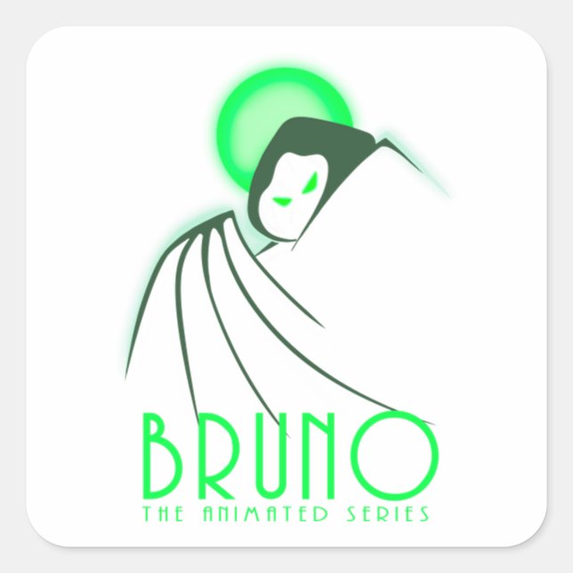Bruno the animated Series  Square Sticker (Front)