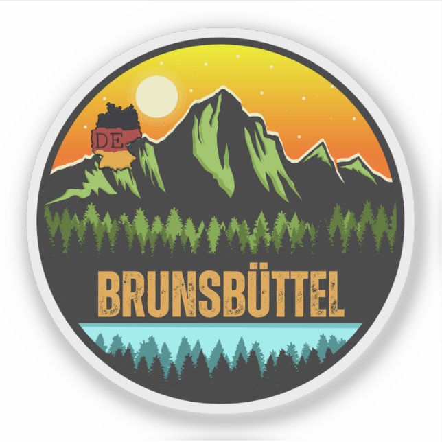 Brunsbüttel, Germany Sticker (Front)