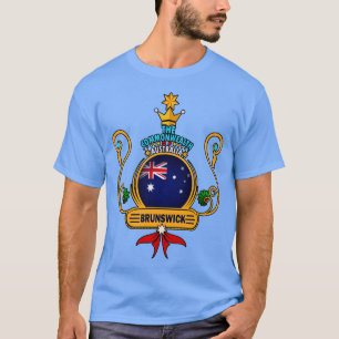 Brunswick City Pride Golden Australian Flag Souven T-Shirt