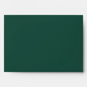 Brunswick Green Solid Color Envelope