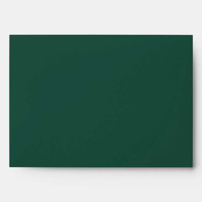 Brunswick Green Solid Color Envelope (Front)