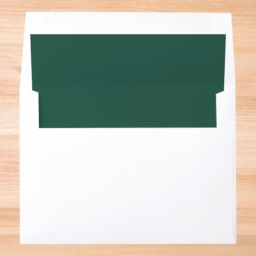 Brunswick Green Solid Color Envelope Liner