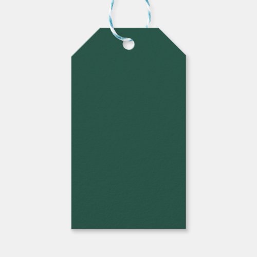 Brunswick Green Solid Color Gift Tags