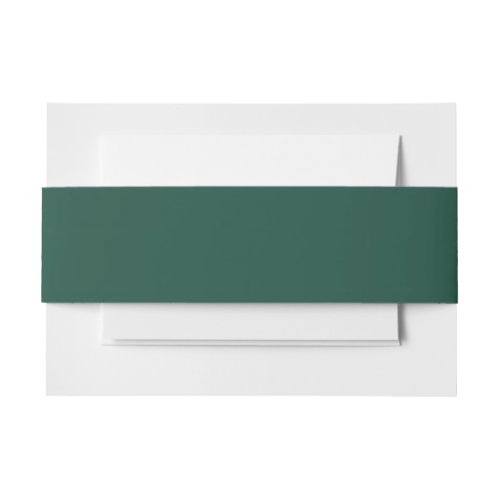 Brunswick Green Solid Color Invitation Belly Band