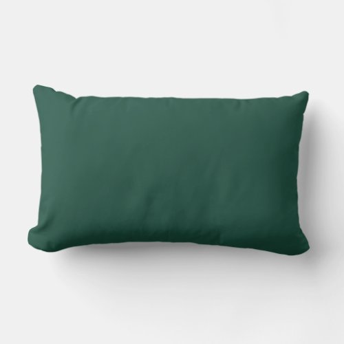 Brunswick Green Solid Color Lumbar Pillow