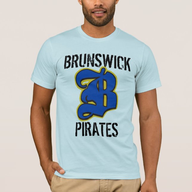 Brunswick High Pirates Georgia T-Shirt (Front)