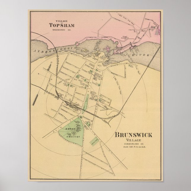 Brunswick, Topsham Poster (Front)