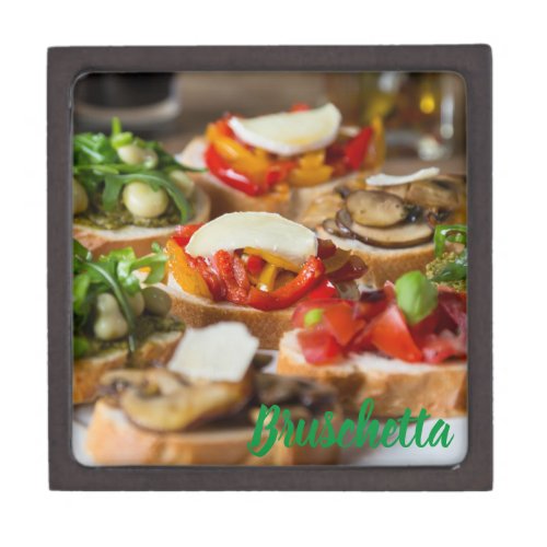 Bruschetta Antipasti with beans and arugula Gift Box