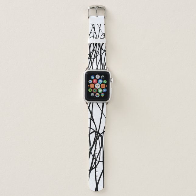 Brush abstract pattern. Grunge texture. Background Apple Watch Band (Front)