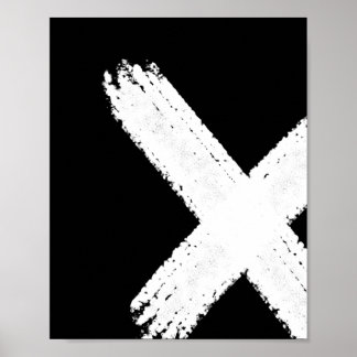 Brush Abstract Print 1 - inverted