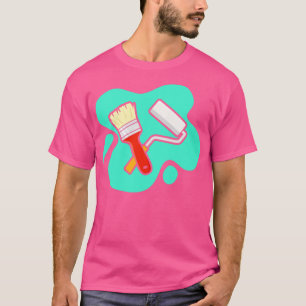 Brush and paint roller for painters and varnishers T-Shirt