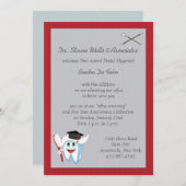 Brush and Tooth Dental Graduate Invitation (Front/Back)