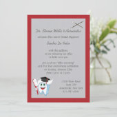 Brush and Tooth Dental Graduate Invitation (Standing Front)
