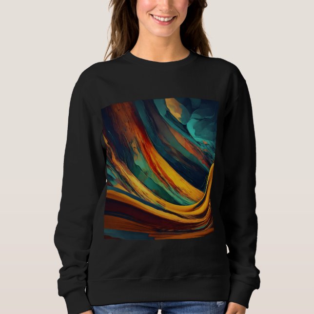 brush art painting sweatshirt (Front)