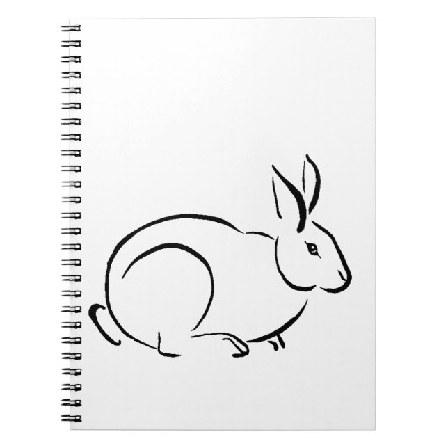 Brush art rabbit notebook (Front)