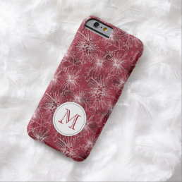 Brush cherry lilly-pilly floral red brown barely there iPhone 6 case