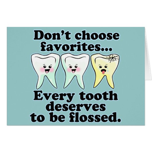 Brush & Floss Dental Humor (Front Horizontal)