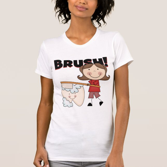 BRUSH - Girl With Tooth Tshirts and Gifts (Front)