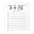 Brush Lettered Personalized To Do List Notepad | Zazzle