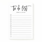 Brush Lettered Personalized To Do List Post-it Notes | Zazzle