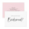 Brush Lettering Pink Will You Be My Bridesmaid